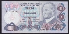 6.EMİSYON 1.TERTİP 1000 LİRA B70 196242 ÇİLALTI ÇİL