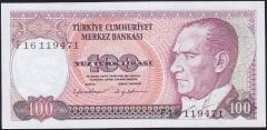 7.Emisyon 2.Tertip 100 Lira F16 119471 Çilaltı Çil