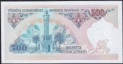 7.Emisyon 2.Tertip 500 Lira C84 294265 Çilaltı Çil