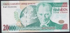 7.EMİSYON 20 000 000 LİRA K49 918036 ÇÇT +