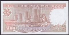 7.Emisyon 4.Tertip 5000 Lira G01 000505 Çil İlk Binde