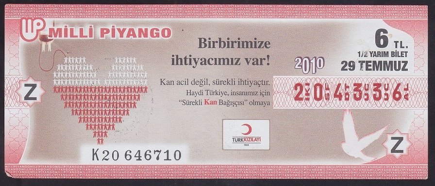 2010 29 TEMMUZ YARIM BİLET