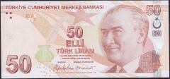9.Emisyon 7.Tertip 50 Lira F107 042333 Çil
