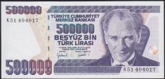 7.Emisyon 4.Tertip 500000 Lira K51 404017 Çil