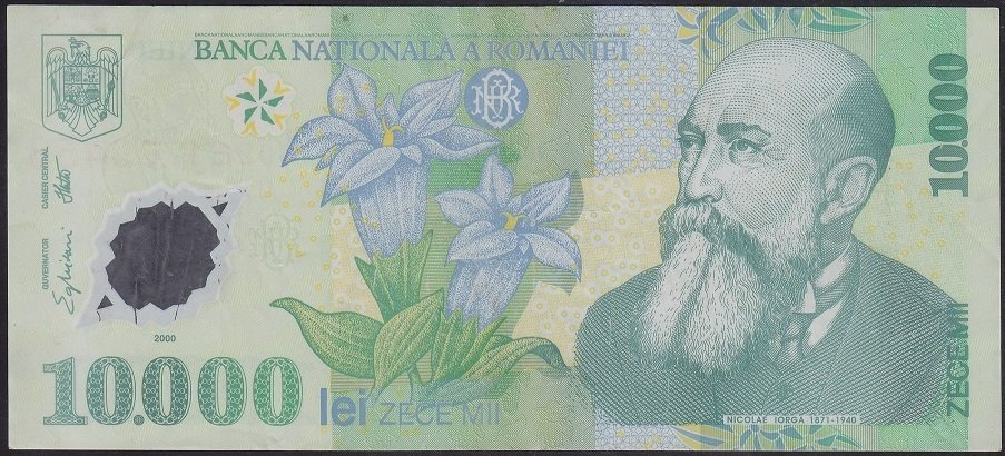 ROMANYA 10000 LEİ 2000 POLYMER ÇOK TEMİZ +