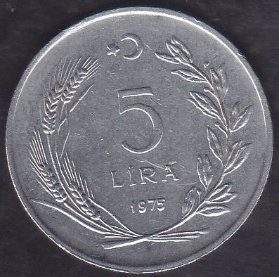1975 YILI 5 LİRA