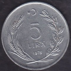 1975 YILI 5 LİRA