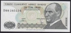 7.EMİSYON 2.TERTİP 10 LİRA D88 285134 ÇİLALTI