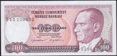 7.Emisyon 2.Tertip 100 Lira F15 220632 Çilaltı Çil