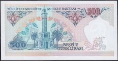 7.Emisyon 2.Tertip 500 Lira C83 860770 Çilaltı Çil