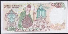 7.Emisyon 3.Tertip 5000 Lira F16 522169 Çilaltı