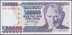 7.Emisyon 4.Tertip 500000 Lira K31 516307 Çilaltı Çil
