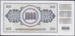 YUGOSLAVYA 1000 DİNAR 1978 ÇİLALTI ÇİL