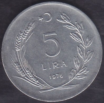 1976 YILI 5 LİRA