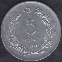 1976 YILI 5 LİRA