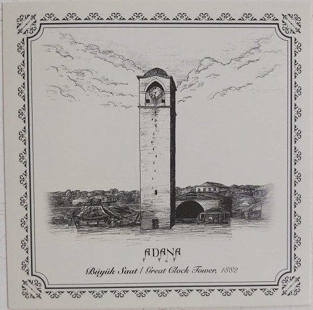 Adana Büyük Saat Kartpostal