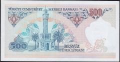 7.Emisyon 2.Tertip 500 Lira C66 618548 Çilaltı Çil