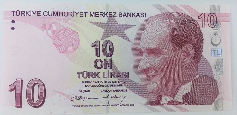 9.Emisyon 2.Tertip 10 Lira B197 547809 Çil