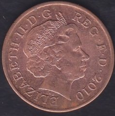 İNGİLTERE 2 PENCE 2010