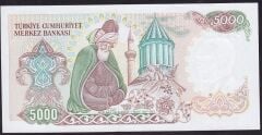 7.Emisyon 3.Tertip 5000 Lira F14 770962 Çilaltı Çil