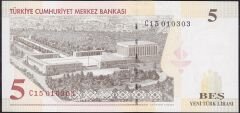 8.Emisyon 5 YTL C15 010303 Çil