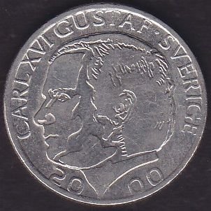 İsveç 1 Kron 2000