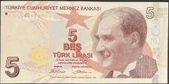 9.Emisyon 1.Tertip 5 Lira A266 824900 Çil