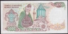 7.Emisyon 3.Tertip 5000 Lira F13 562398 Çok Temiz+