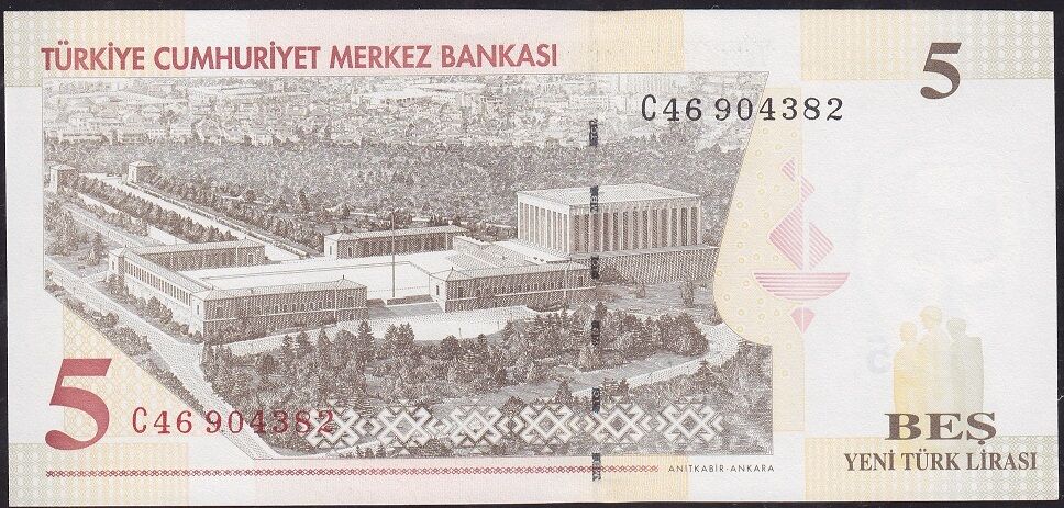 8.Emisyon 5 YTL C46 904382 Çilaltı Çil