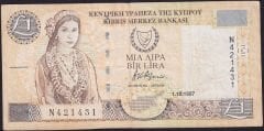 Kıbrıs 1 Lira 1997 Çok Temiz