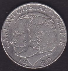 İsveç 1 Kron 1980