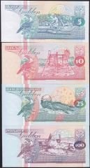 Suriname 5-10-25-100 Gulden Lotu Çil