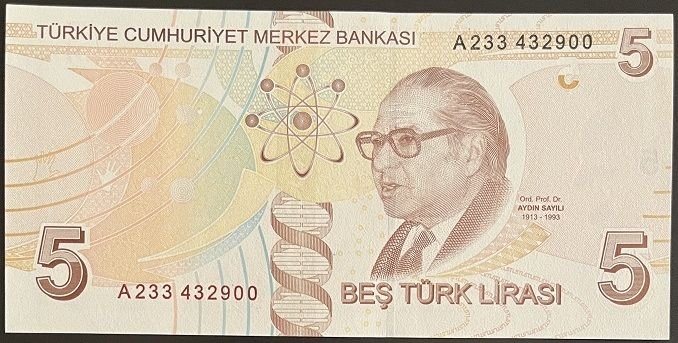 9.Emisyon 1.Tertip 5 Lira A233 432900 Çilaltı Çil