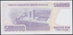 7.Emisyon 4.Tertip 500000 Lira K18 191479 Çil