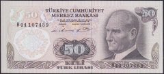 6.Emisyon 1.Tertip 50 Lira H44 107459 Çil