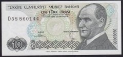 7.EMİSYON 2.TERTİP 10 LİRA D58 860144 ÇİLALTI