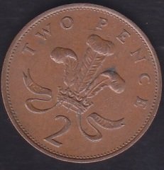 İNGİLTERE 2 PENCE 1988