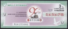 2010 9 HAZİRAN ÇEYREK BİLET
