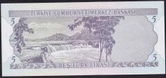6.Emisyon 1.Tertip 5 Lira D36 490644 Çilaltı Çil