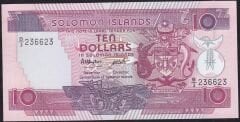 Solomon İsland 10 Dolar 1986 Çil Pick 15 ( 236623 )