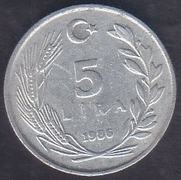 1986 YILI 5 LİRA