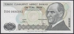 7.EMİSYON 2.TERTİP 10 LİRA D56 068392 ÇİLALTI