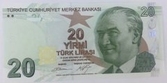 9.EMİSYON 20 LİRA 2.TERTİP B047 397575 ÇİL