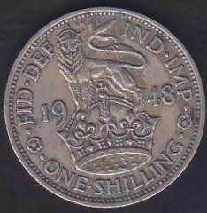 İNGİLTERE 1 ŞİLİNG 1948
