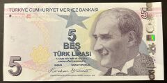 9.Emisyon 7.Tertip 5 Lira G001 Çil