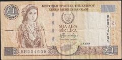 Kıbrıs 1 Lira 2004 Çok Temiz