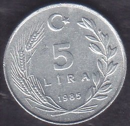 1985 YILI 5 LİRA