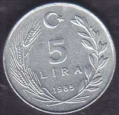 1985 YILI 5 LİRA