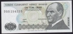 7.EMİSYON 2.TERTİP 10 LİRA D55 234225 ÇİLALTI