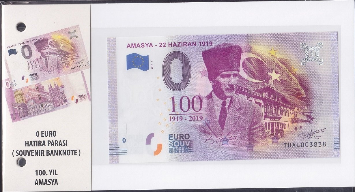 AMASYA 0 EURO 2019 ÇİL ÖZEL AMBALAJINDA 3838